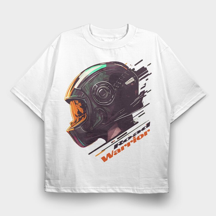 Road Warrior Motorcycle Design, Tricou Oversize Barbati (Unisex)