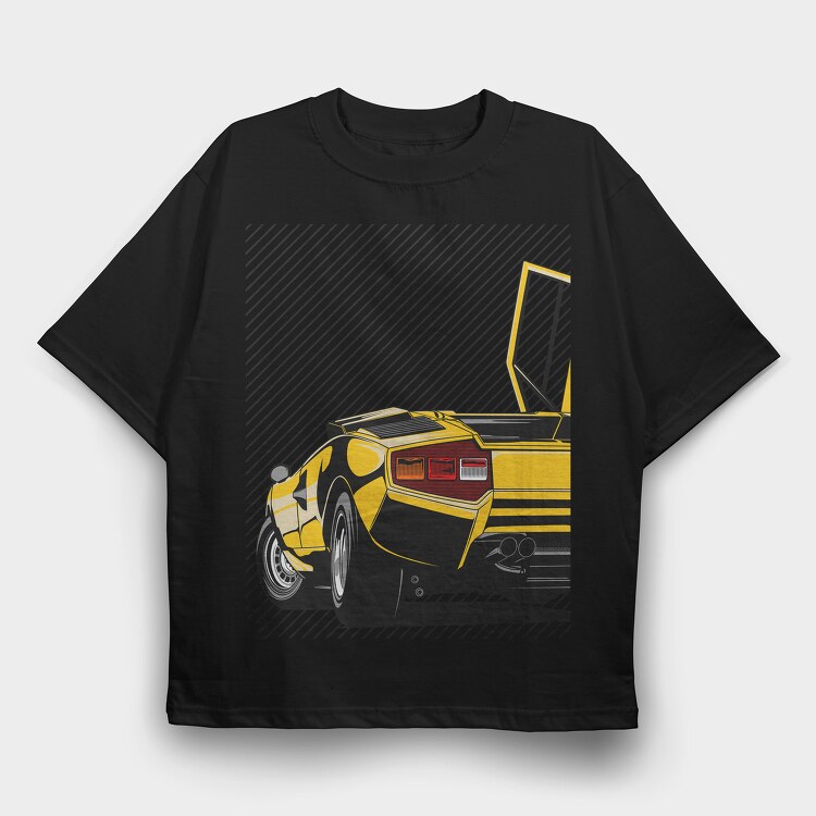 Countach, Tricou Oversize Barbati (Unisex)