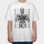 3PO Mugshot, Tricou Oversize Barbati (Unisex)