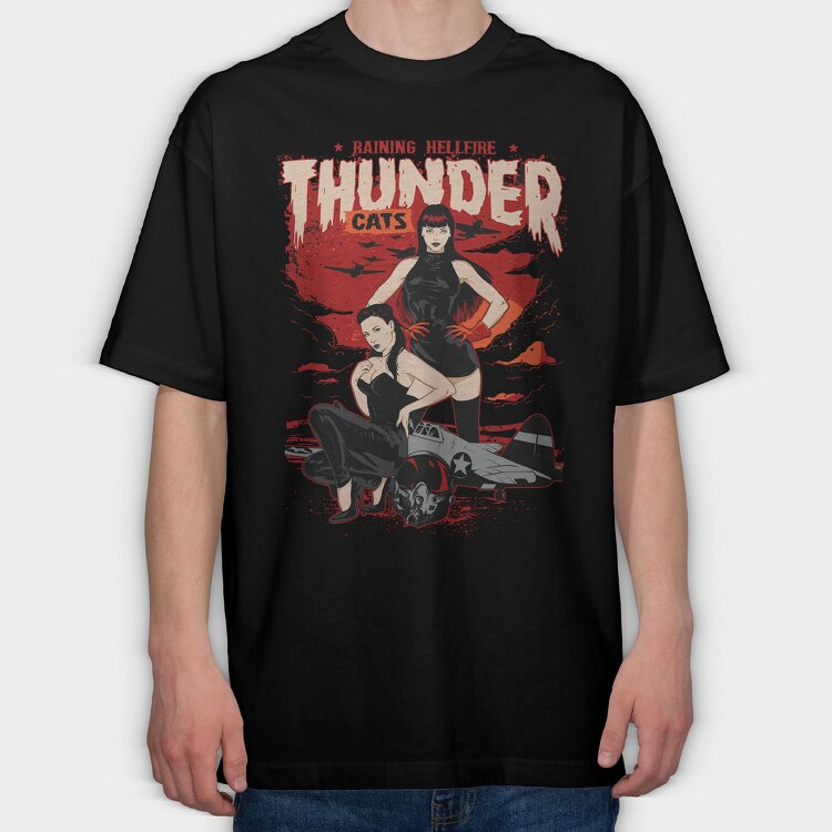 Thunder Cats, Tricou Oversize Barbati (Unisex)