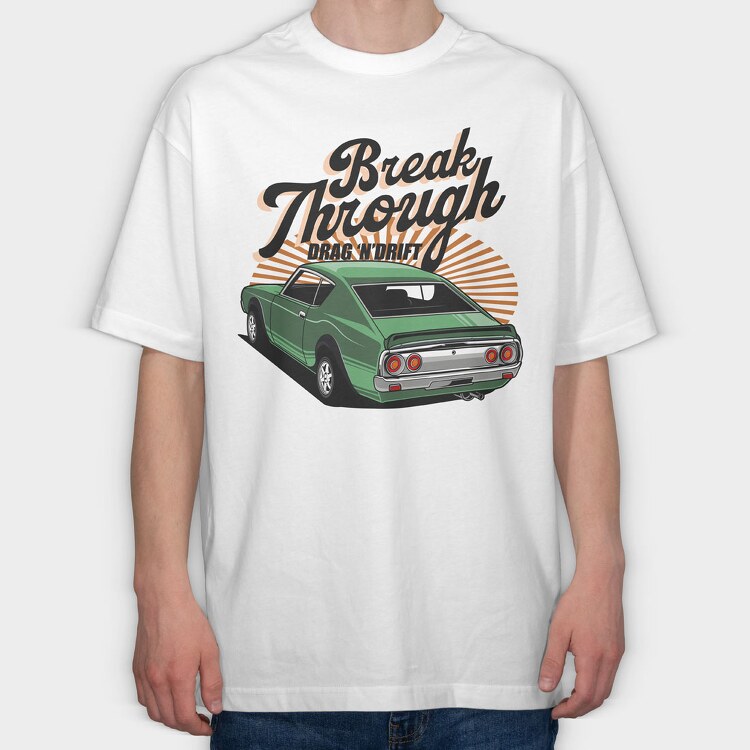 nissan skyline gt-r, Tricou Oversize Barbati (Unisex)