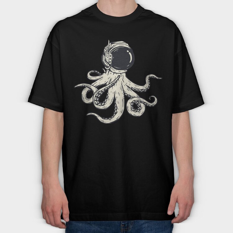 Saint Octapus, Tricou Oversize Barbati (Unisex)