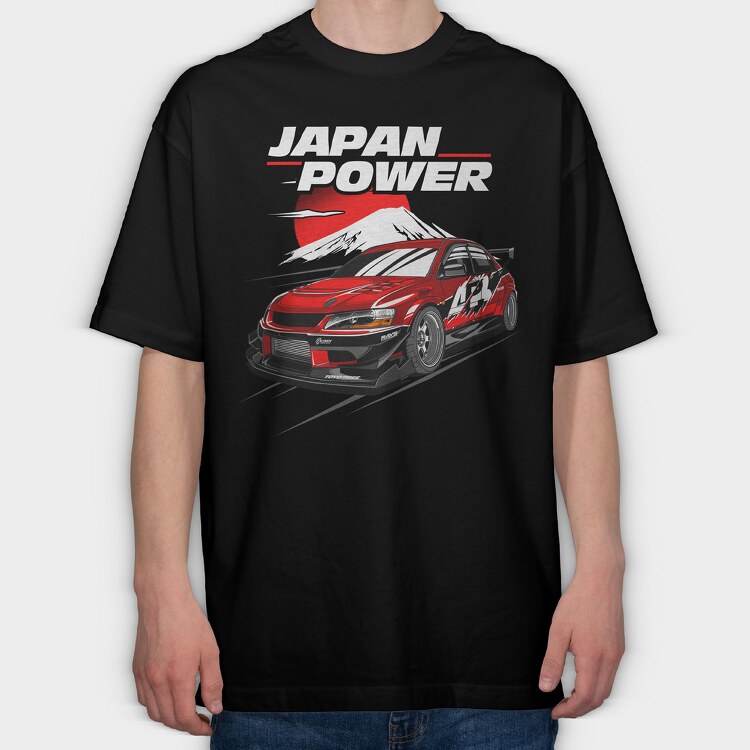 Evo Tokyo Drift, Tricou Oversize Barbati (Unisex)