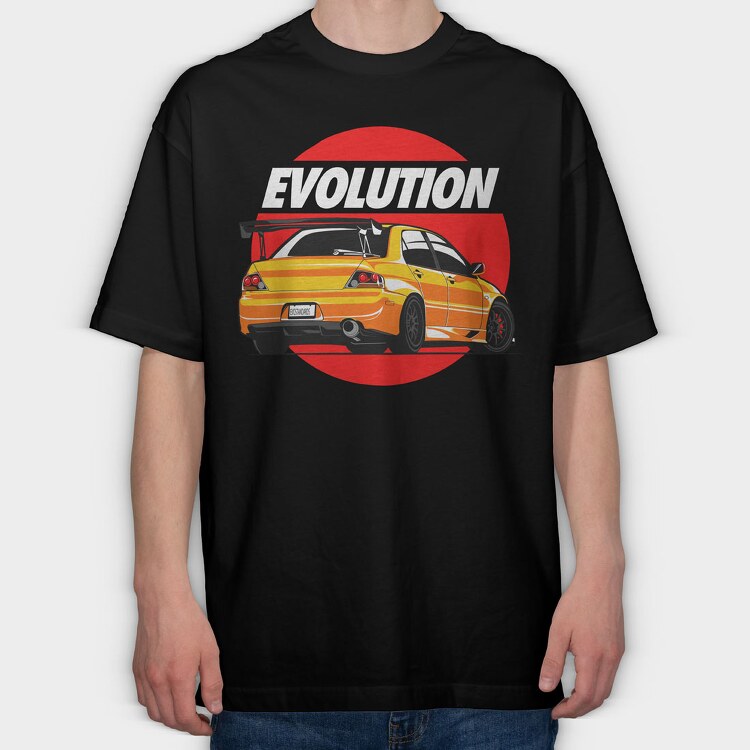 EVOLUTION, Tricou Oversize Barbati (Unisex)
