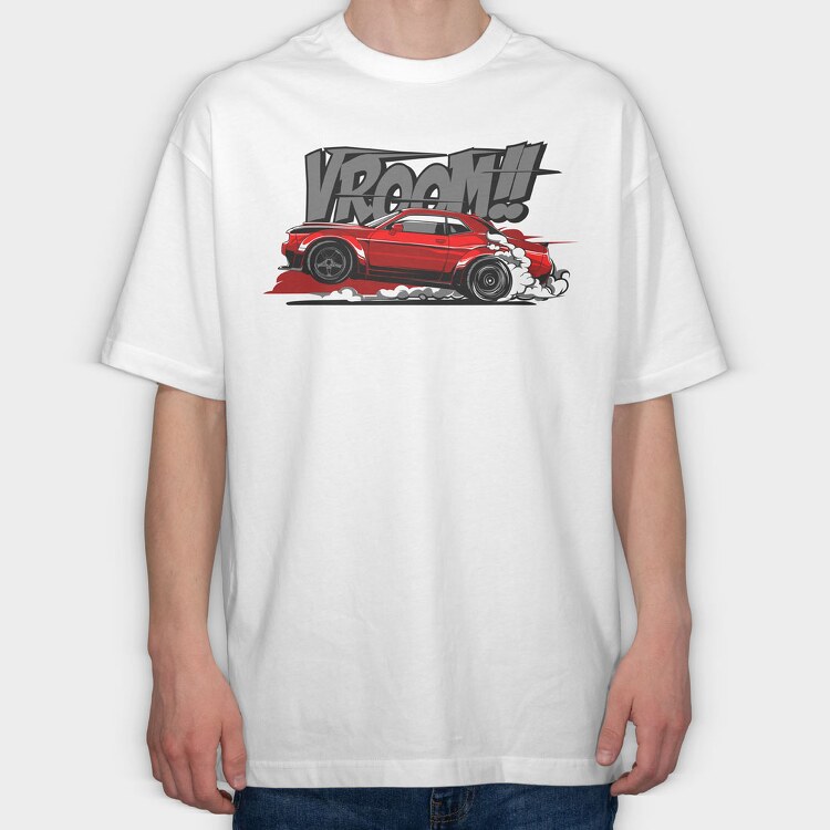 VROOM, Tricou Oversize Barbati (Unisex)
