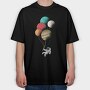 Astronaut Balloons, Tricou Oversize Barbati (Unisex)