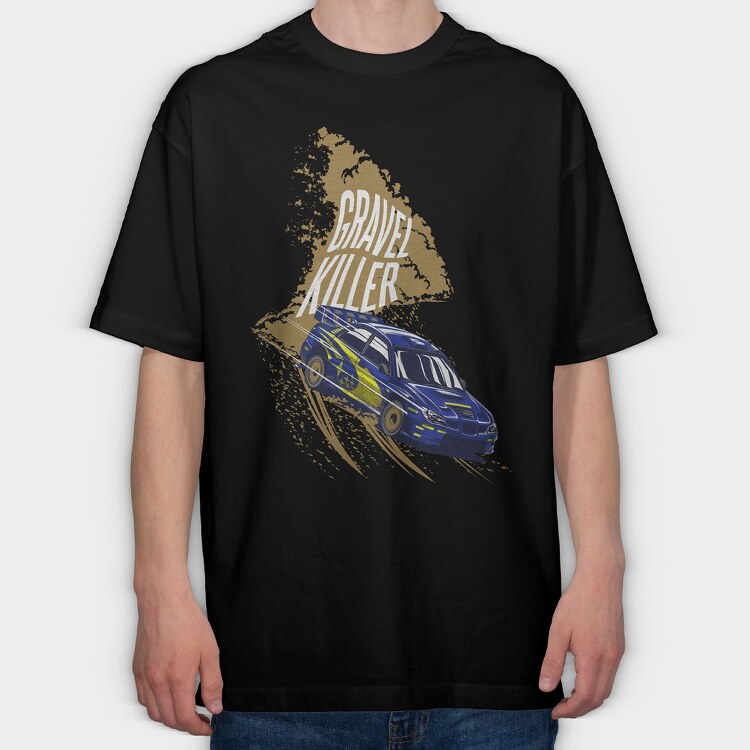 GRAVEL KILLER, Tricou Oversize Barbati (Unisex)