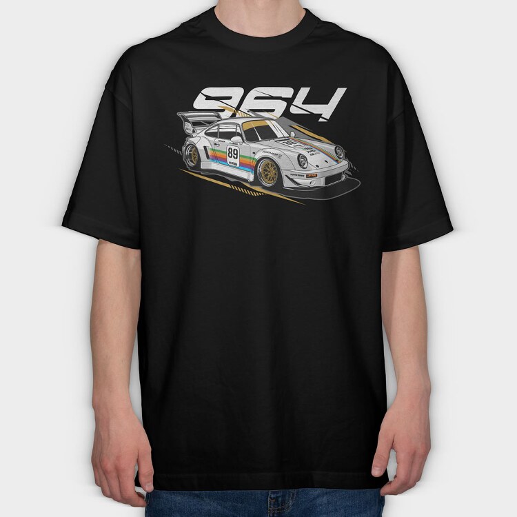 RWB APPLE V2, Tricou Oversize Barbati (Unisex)