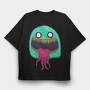Monster Faces 1, Tricou Oversize Barbati (Unisex)