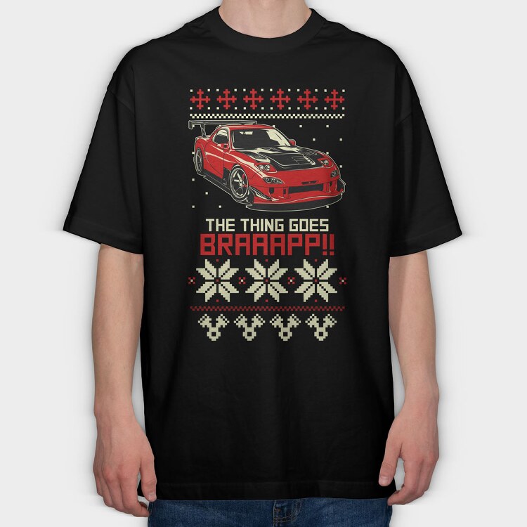 RX7 UGLY SWEATER, Tricou Oversize Barbati (Unisex)