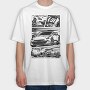 Gtr R35, Tricou Oversize Barbati (Unisex)