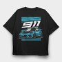 911 GT3 RS, Tricou Oversize Barbati (Unisex)