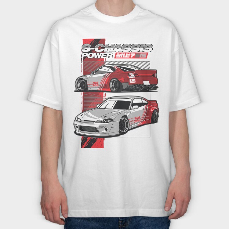S15 Rocket Bunny, Tricou Oversize Barbati (Unisex)