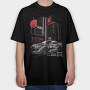 HKS R34, Tricou Oversize Barbati (Unisex)