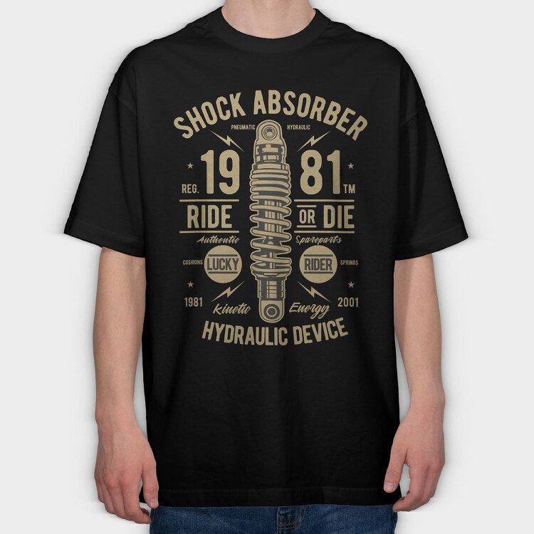 Shock Absorber, Tricou Oversize Barbati (Unisex)
