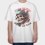 Motorcycle Helmet Skull Ride or Die, Tricou Oversize Barbati (Unisex)