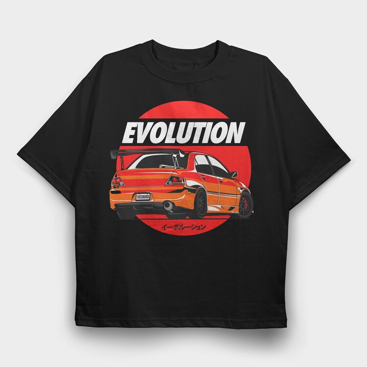 Lancer Evo 9, Tricou Oversize Barbati (Unisex)