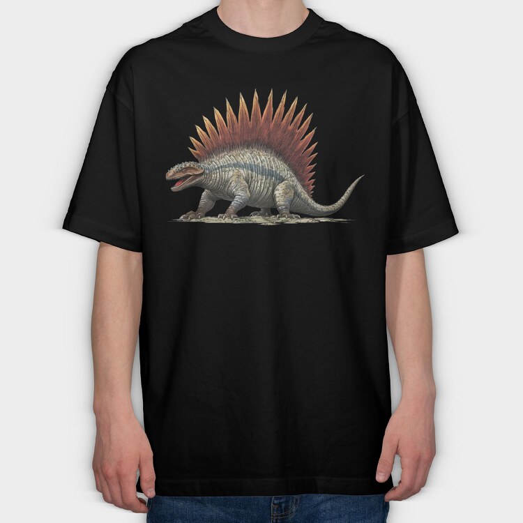 Dimetrodon, Tricou Oversize Barbati (Unisex)