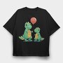 Dinos Balloon, Tricou Oversize Barbati (Unisex)