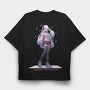 Anime Girl Music, Tricou Oversize Barbati (Unisex)