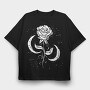 Rose Moon, Tricou Oversize Barbati (Unisex)