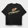 Capybara Crocodile, Tricou Oversize Barbati (Unisex)