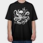 Octopus skull, Tricou Oversize Barbati (Unisex)