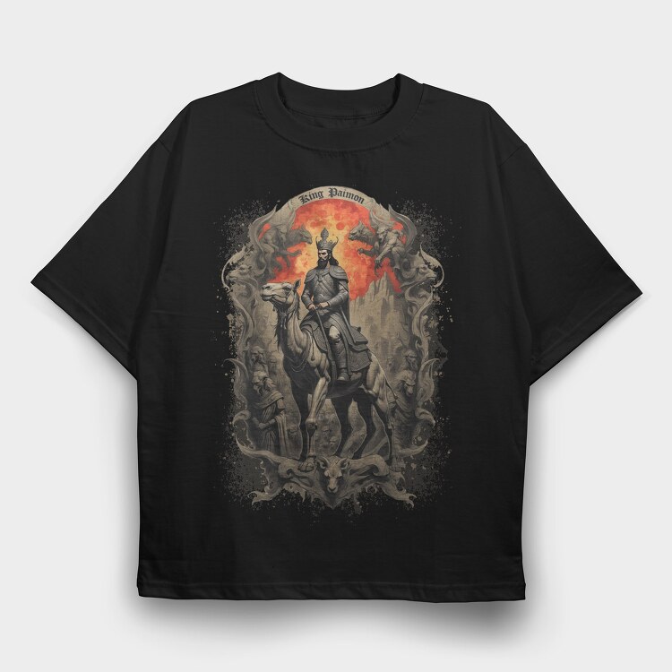 King Paimon, Tricou Oversize Barbati (Unisex)