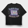 Vaporwave Radio, Tricou Oversize Barbati (Unisex)
