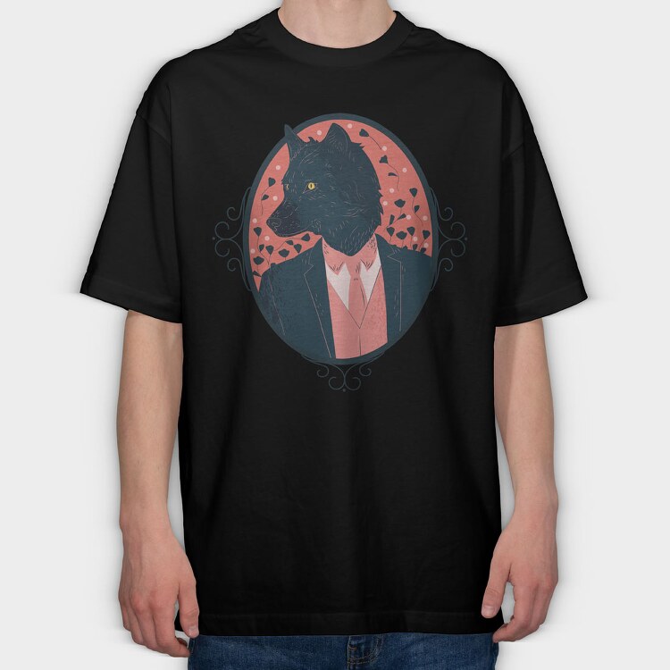 Werewolf Halloween, Tricou Oversize Barbati (Unisex)