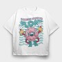 Donuts Make Me Float, Tricou Oversize Barbati (Unisex)
