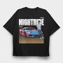 Supercar Japanese Car, Tricou Oversize Barbati (Unisex)
