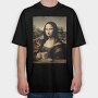 Monalisa Coffee, Tricou Oversize Barbati (Unisex)