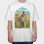 Hiking Man, Tricou Oversize Barbati (Unisex)
