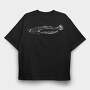 Monochrome Catfish, Tricou Oversize Barbati (Unisex)