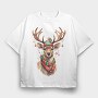 Reindeer Ornaments, Tricou Oversize Barbati (Unisex)