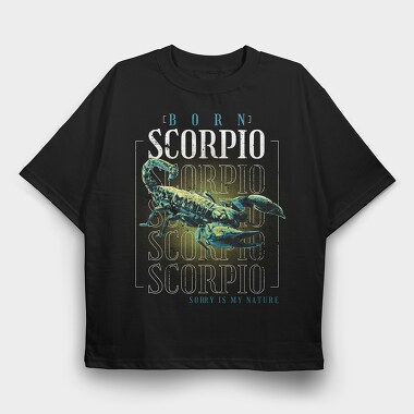 Horoscope Scorpion, Tricou Oversize Barbati (Unisex)