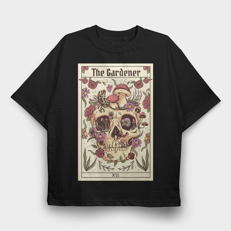 Tarot Card the Gardener, Tricou Oversize Barbati (Unisex)