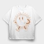 Retro Cartoon Sun, Tricou Oversize Barbati (Unisex)