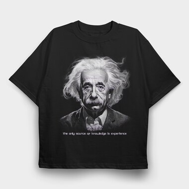 Einstein Phrase, Tricou Oversize Barbati (Unisex)
