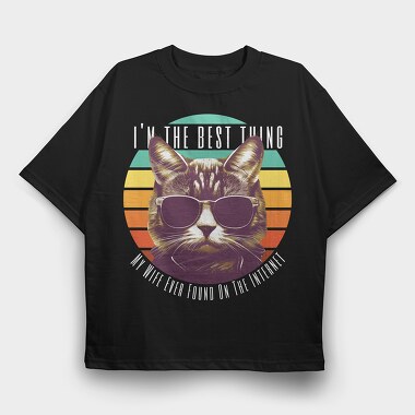 The Best Thing Cat, Tricou Oversize Barbati (Unisex)