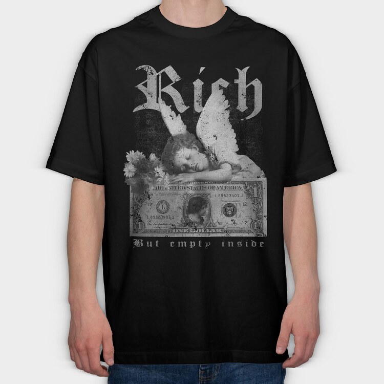 Empty Inside, Tricou Oversize Barbati (Unisex)