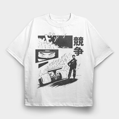 Anime Race 1, Tricou Oversize Barbati (Unisex)