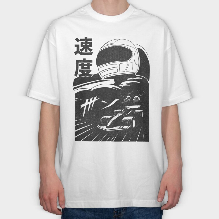 Anime Race, Tricou Oversize Barbati (Unisex)