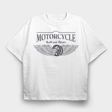 Motorcycle Build and Repair, Tricou Oversize Barbati (Unisex)