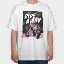 Ride Away, Tricou Oversize Barbati (Unisex)