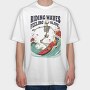 Riding Waves Feeling Alive, Tricou Oversize Barbati (Unisex)