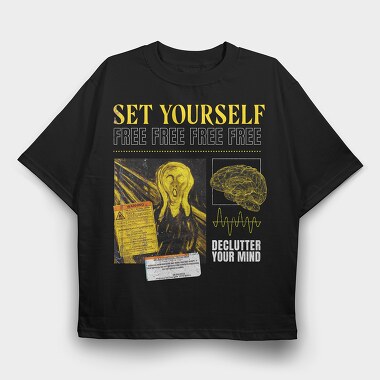 The Scream Trap, Tricou Oversize Barbati (Unisex)