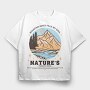 Mountain Hikes Fills My Soul, Tricou Oversize Barbati (Unisex)