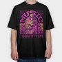 Rock Poster Music Through, Tricou Oversize Barbati (Unisex)